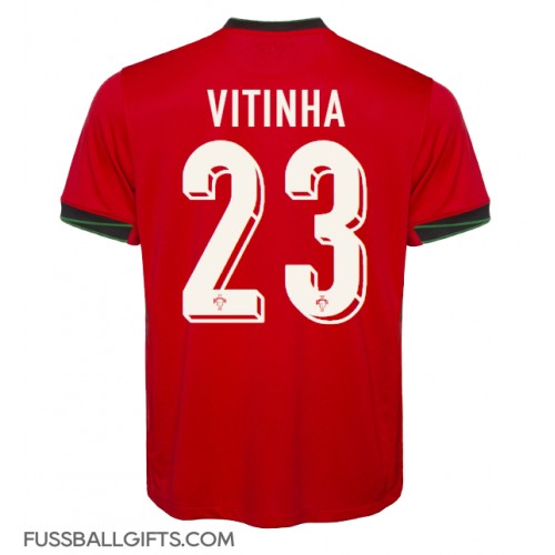 Portugal Vitinha #23 Fußballbekleidung Heimtrikot EM 2024 Kurzarm